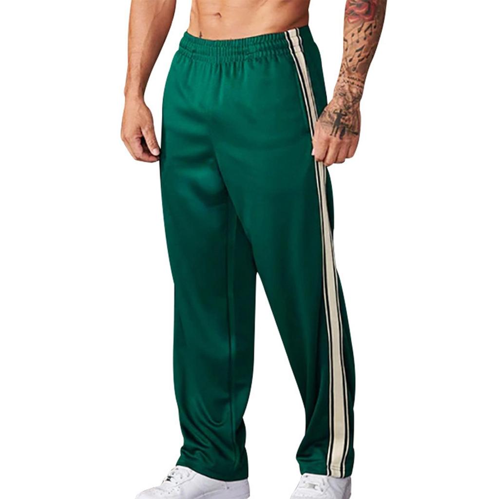 Men's Summer Casual Sports Pants Men's Drawstring Straight Casual Pants
