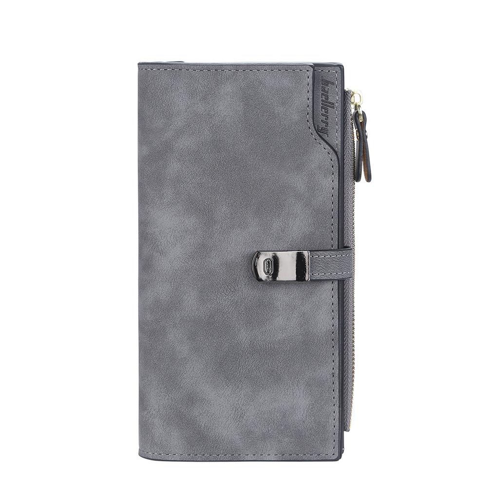 Crossborder Style Ladies Long Wallet With Solid Color Design And Letter Print