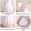 Imitation Ceramic Flower Vase Nordic Solid Color Plastic Dried Plants Vase Flower Arrangement Container Home Living Room Decor