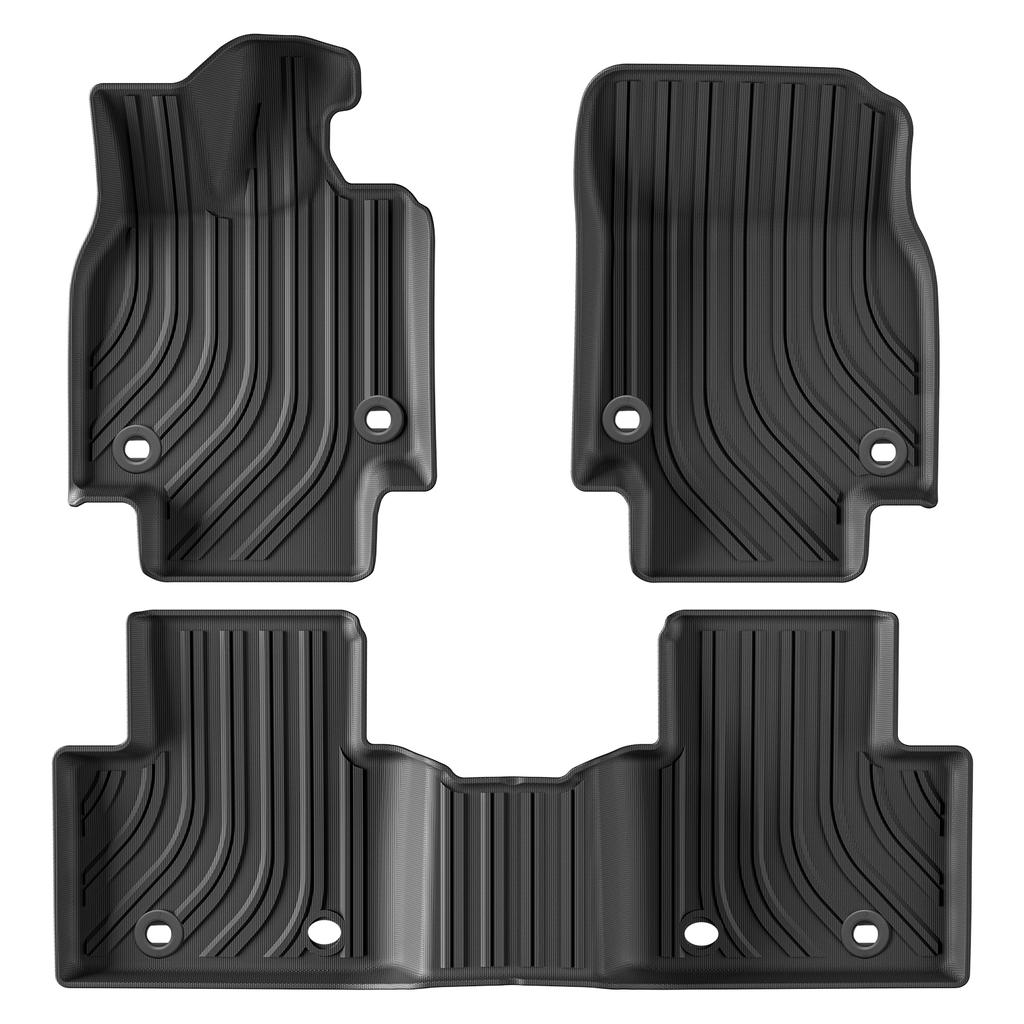 Smabee Left Hand Drive for Toyota Crown 2023 2024 Car Floor Mats Cargo Liner Trunk Pad TPE 3D Foot Mat Black