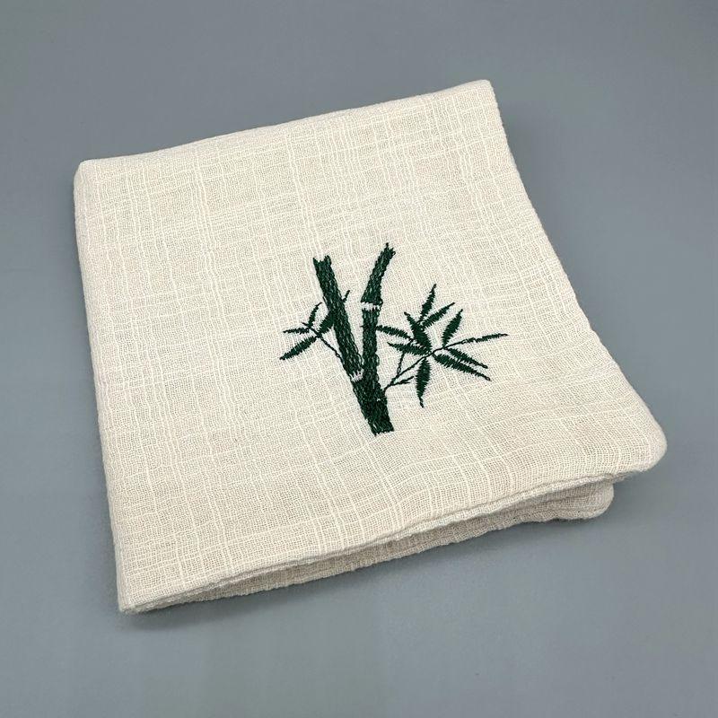 Thickened Absorbent Tea Set Tea Cloth Pure Cotton Tea Towel Household High-end Double-layer Tea Table Teapot Plain Color Towel