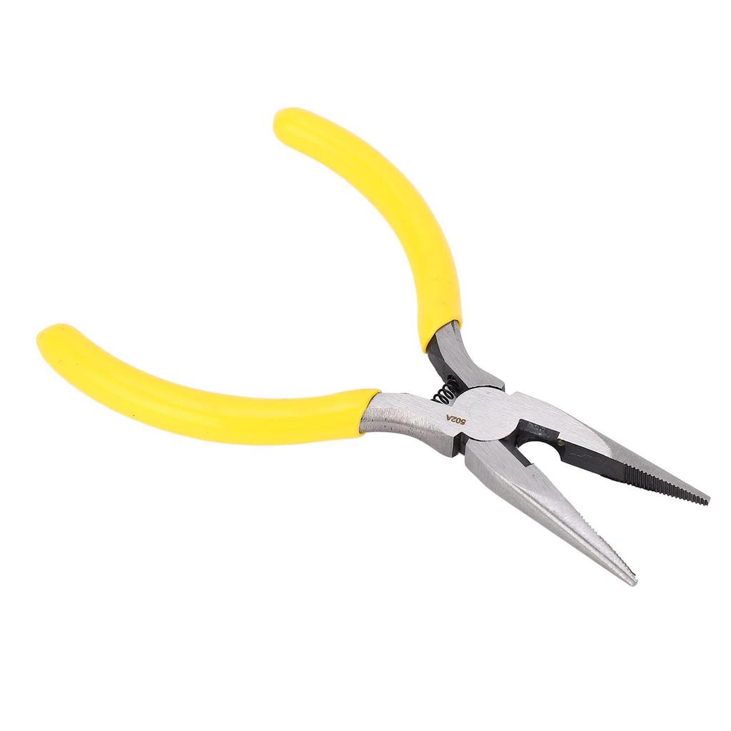 5 Inch Needle Nose Pliers Rustproof High Carbon Steel Pliers with Skid Resistant Ergonomic Rubber