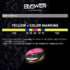 Gosen Answer Wild Jerk PEx9 Sinking Yellow Base Color (200m, + Marking, 0.5 Size, GEAW92005)