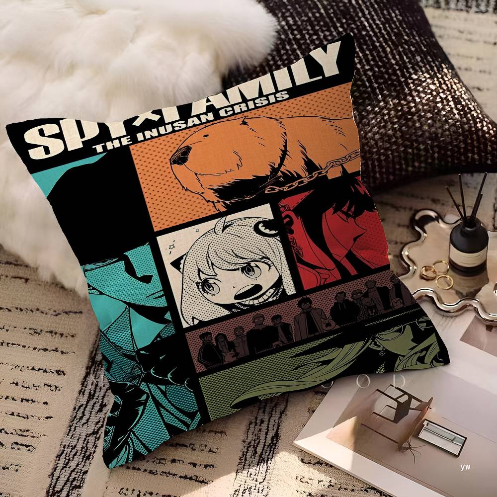Spy X Family Pillow Anime Pillow Sofa Bed Head Pillow Cover Cushion Cover 45x45 cm Fashion