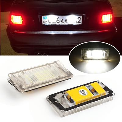 LED světlo SPZ LED Canbus Auto Zadní světlo Bílé LED žárovky 2 ks Světlo na číslo auta Pro BMW 3er E46 4D