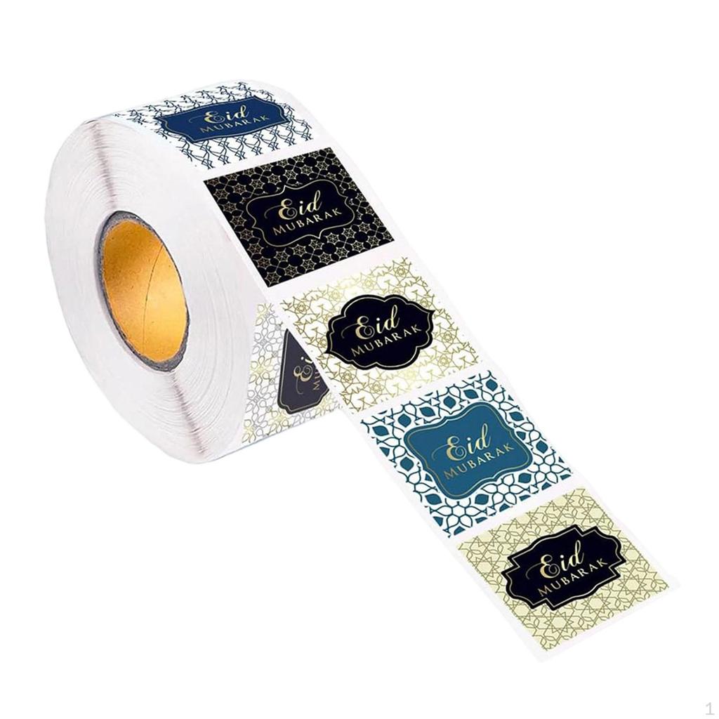 500Pcs Islamic Holiday Labels Ramadan Decals Decorative Decoration Versatile Eid Stickers