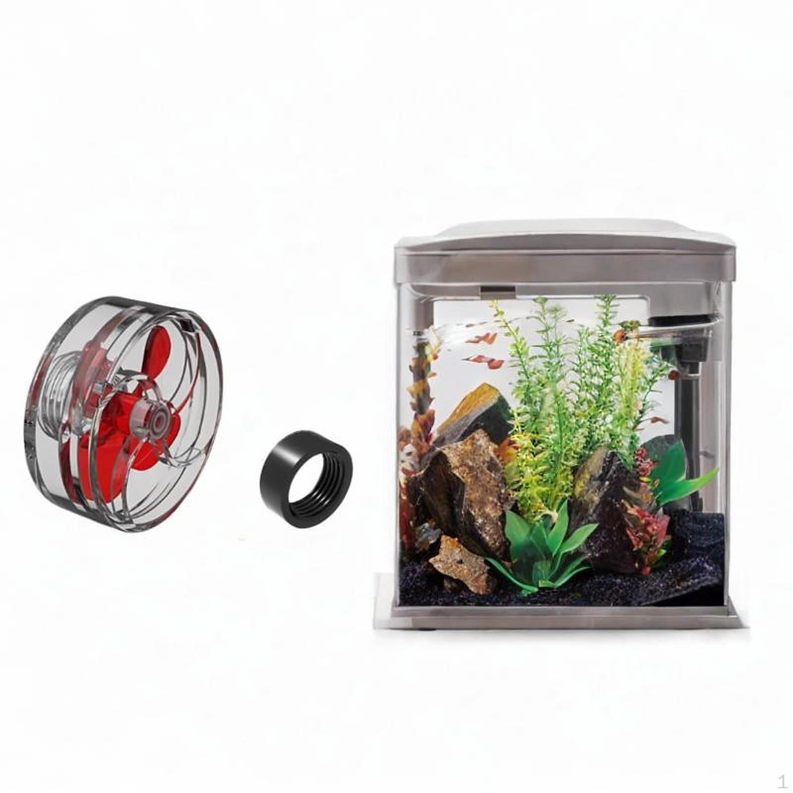 

Aquarium Water Outlet Fan Nozzle 4-blade Rotating Accessory for Type B