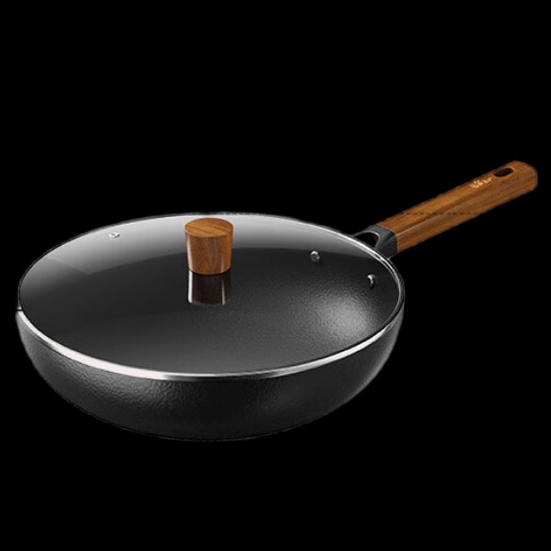 Little Bear 32cm Hammered Iron Wok