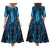 2025 Women's Dress Summer Short Sleeve High Quality Dress Soft Fabric Art Maxi Summer Polynesian Custom Maxi Dress
