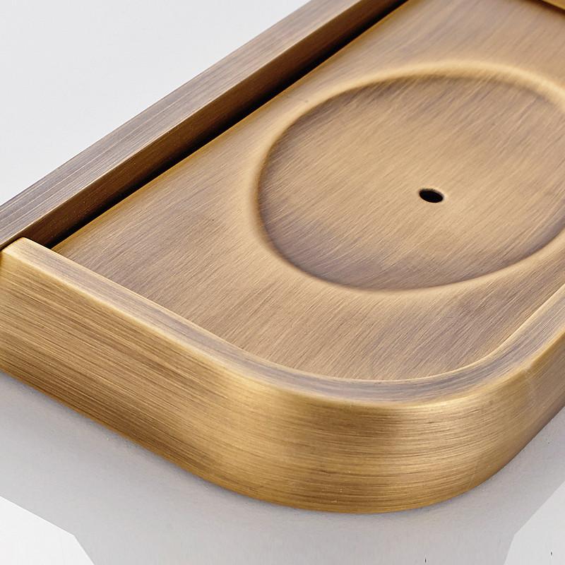 Soap Dishes Solid Brass Wall Mounted Soap Dish Holder For Bathroom Storage Bathroom Accessories Black Soap Box F81359