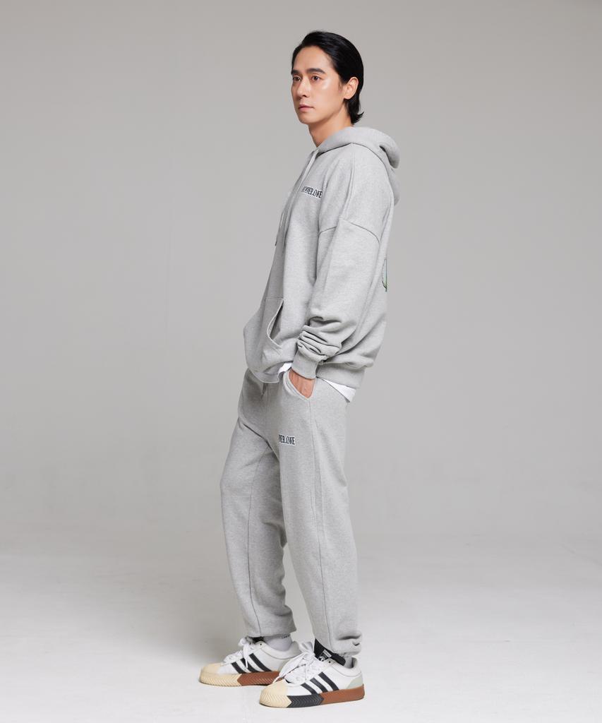CREAM SODA LAB Lab Nno1 Logo Training Jogger Pants Gray
