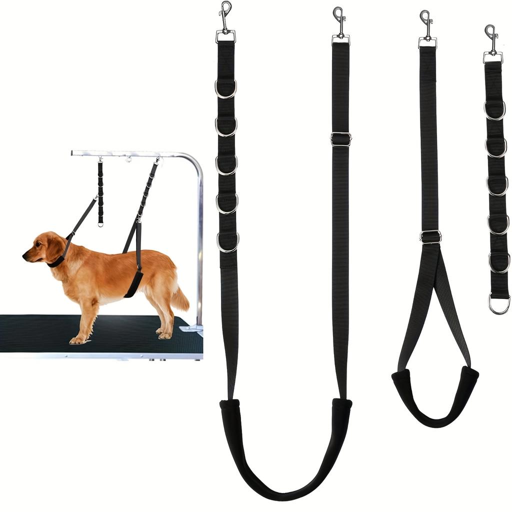 3 Stück Verstellbare Längen Haustierpflege Seil, Geeignet für Hundefrisierarm mit Hundeleine, Wird für die Hundepflege verwendet.