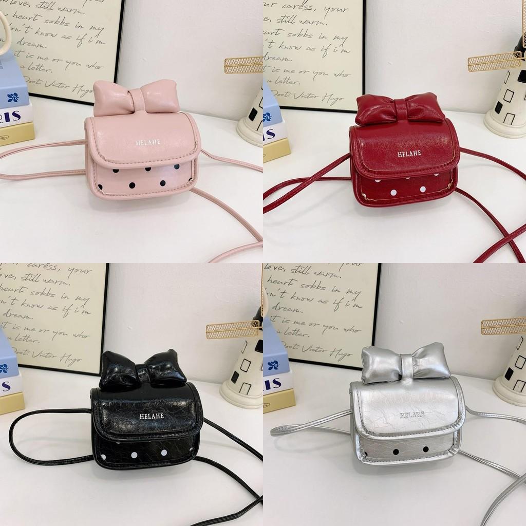 Girl Mini Shoulder Bag With Butterfly Bow Design For Daily Use