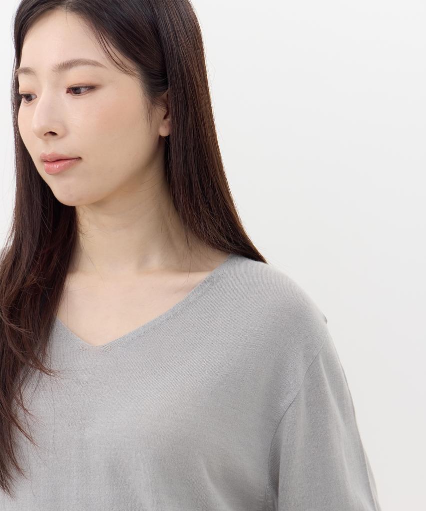 Kkomma Cmk01 V-Neck Daily Sweater