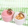 Hangable Ceramic Hamster Squirrel Food Feeder Small Pets Water Drinking Bowl Food Bowl Pets Hamster Cage Product Accessories