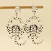 Gothic Animal Scorpion Drop Earrings Women's Vintage Punk Hip Hop Rock Men's Snake Earrings Dark Halloween Exaggerated Jewelry