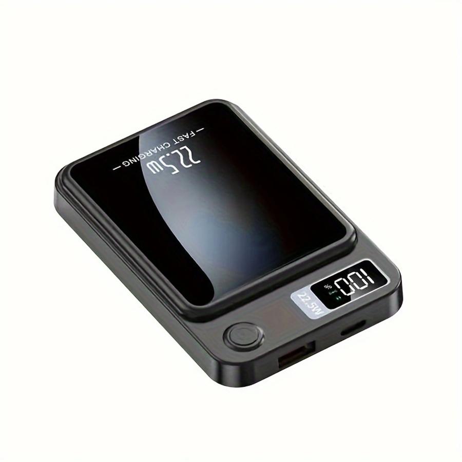Magnetická bezdrátová powerbanka 10 000 mAh, podporuje rychlé nabíjení 22,5 W / PD 20 W, kompatibilní s telefony iPhone a Android