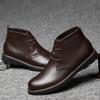 Модные осенне-зимние мужские ботильоны, роскошный бренд, на шнуровке, деловая обувь, мужская обувь из натуральной кожи, высокое качество, круглый носок, базовые ботинки