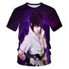 2026 Summer Anime Leisure Short-Sleeved Naruto Uzumaki Print 3D T-Shirt for Men - Adult Casual Shirt