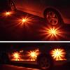 Rechargeable LED Road Flares Roadside Emergency Lights For Vehicles Flashing Flare Beacon Disc Magnetic Base&Hook USB-C Cable