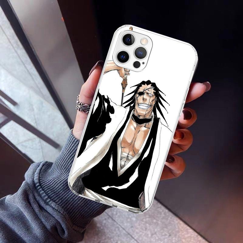 

Zaraki Kenpachi Bleach Phone Case For iPhone 17 Air 16 15 Pro Max 14 Plus 13 Mini 12 11 Cover 7 8 SE Silicone Shell Print Fundas iPhone 7(8)SE
