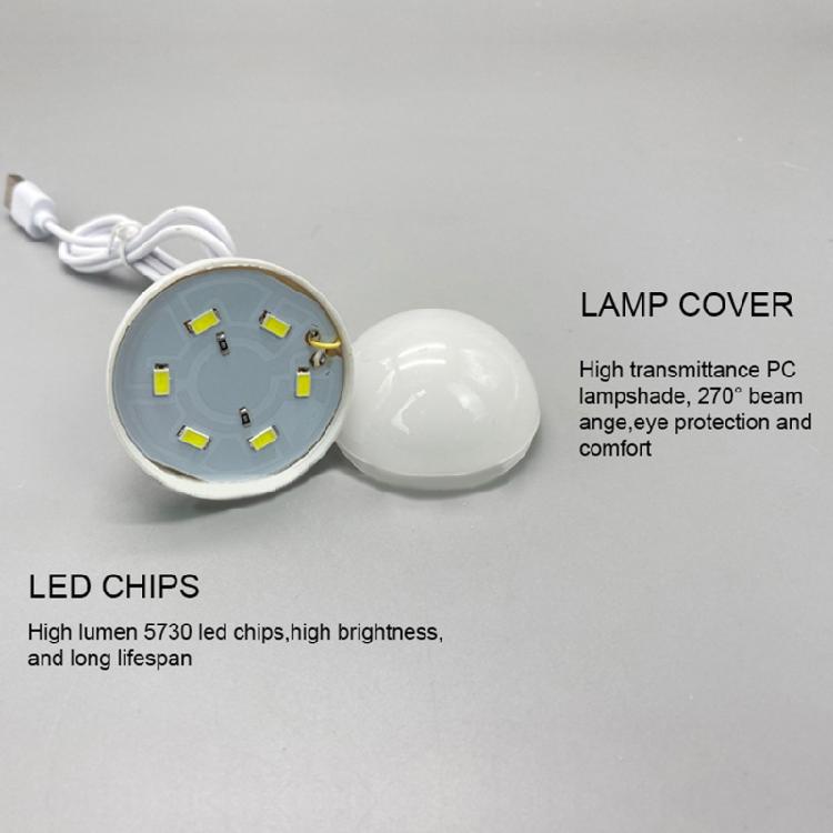 Student LED Lantern Portable Lamp Mini Bulb 5V USB Power Book LED Reading Light