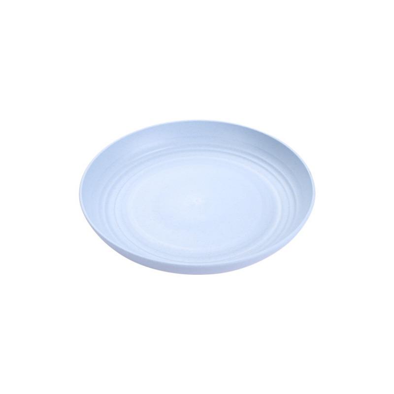 Piatto Rotondo da 23 cm Insalata Dessert Cena Impilabile Infrangibile Riutilizzabile Paglia di Grano Piatto Adatto al Microonde Frutta per Sala da Pranzo