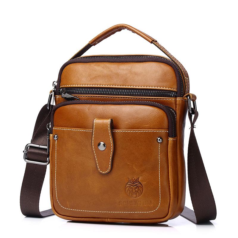 Men's Single-shoulder Crossbody Bag Genuine Leather Men's Bag