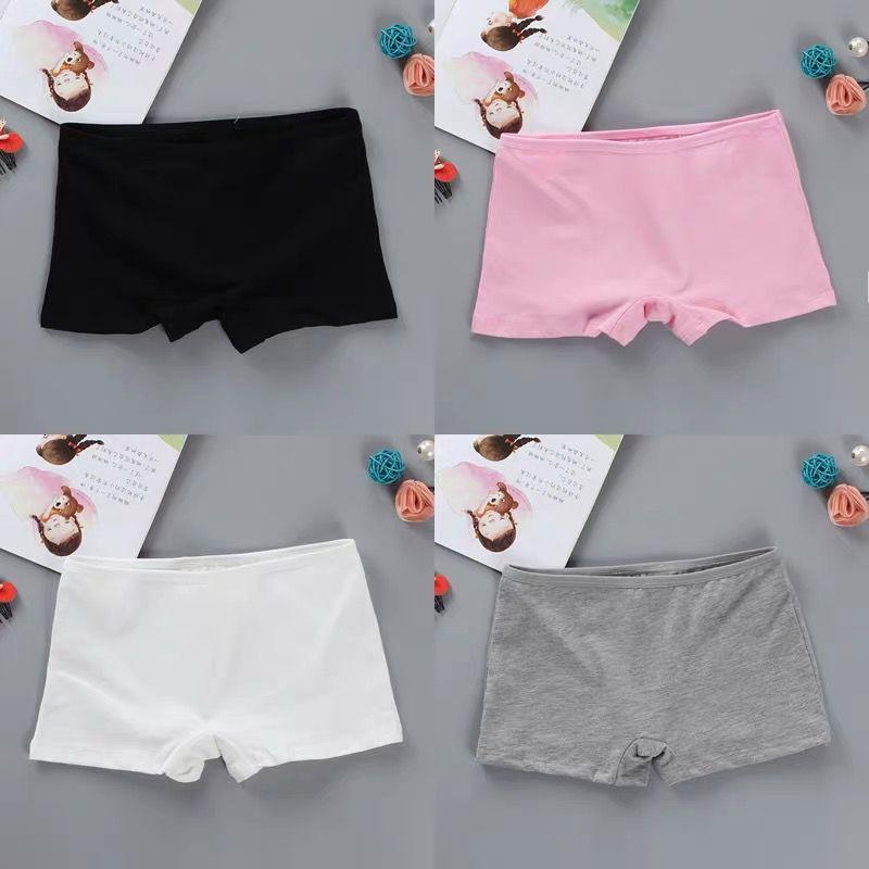 

4 шт. Подростковые трусики Хлопковые трусики для девочки-малышки Нижнее белье для молодой девушки Трусики для девочки в период полового созревания Боксеры one size