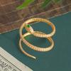 High-end Light Luxury Fashionable Snake-shaped Round Bracelet with Buckle for Women, Same Style