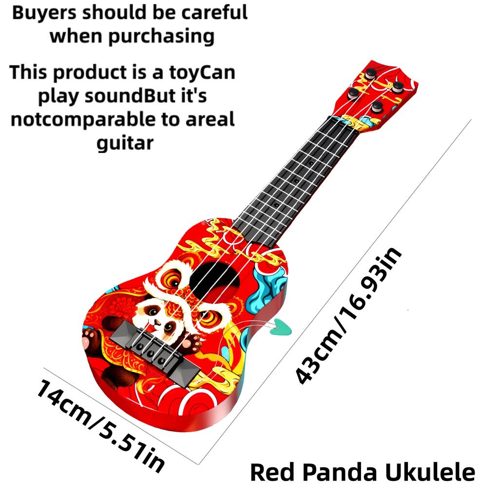 Newly Launched Strumming Ukulele, Beginner-Friendly Toy Guitar Instrument For Kids, New Year'S Gift For Children