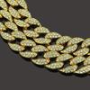 Men's Hip-Hop Diamond Cuban Necklace: European & American Style Gold Chain