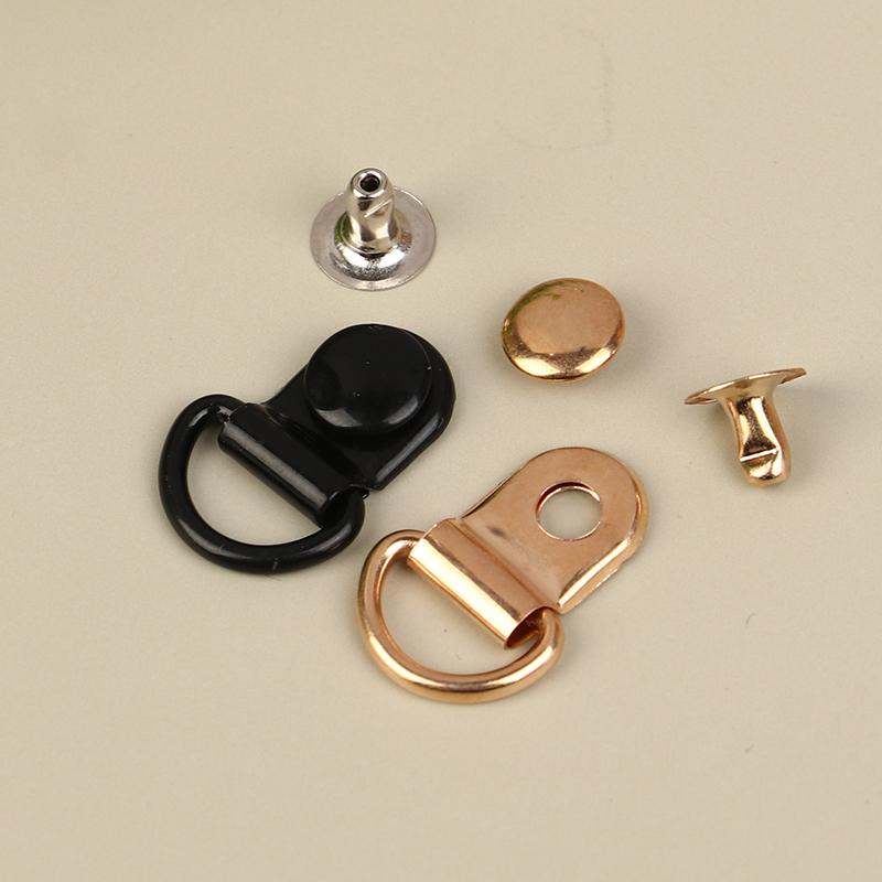 10 Sätze D-Ring-Schnalle zur Reparatur von Taschen, Wanderschuhen, Kletterschuhen, DIY-Taschenzubehör