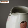 180ml Hand-painted Strawberry Ceramic Fair Cup with Handle Anti Scalding Tea Pitcher Tea Dispenser Justice Cup Kung Fu Teaset
