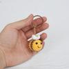 Handmade Crochet Bee Keychain, Yarn Knitted Insect Pendant, Creative Cute Animal Charm - Perfect Gift for Friends, Parents
