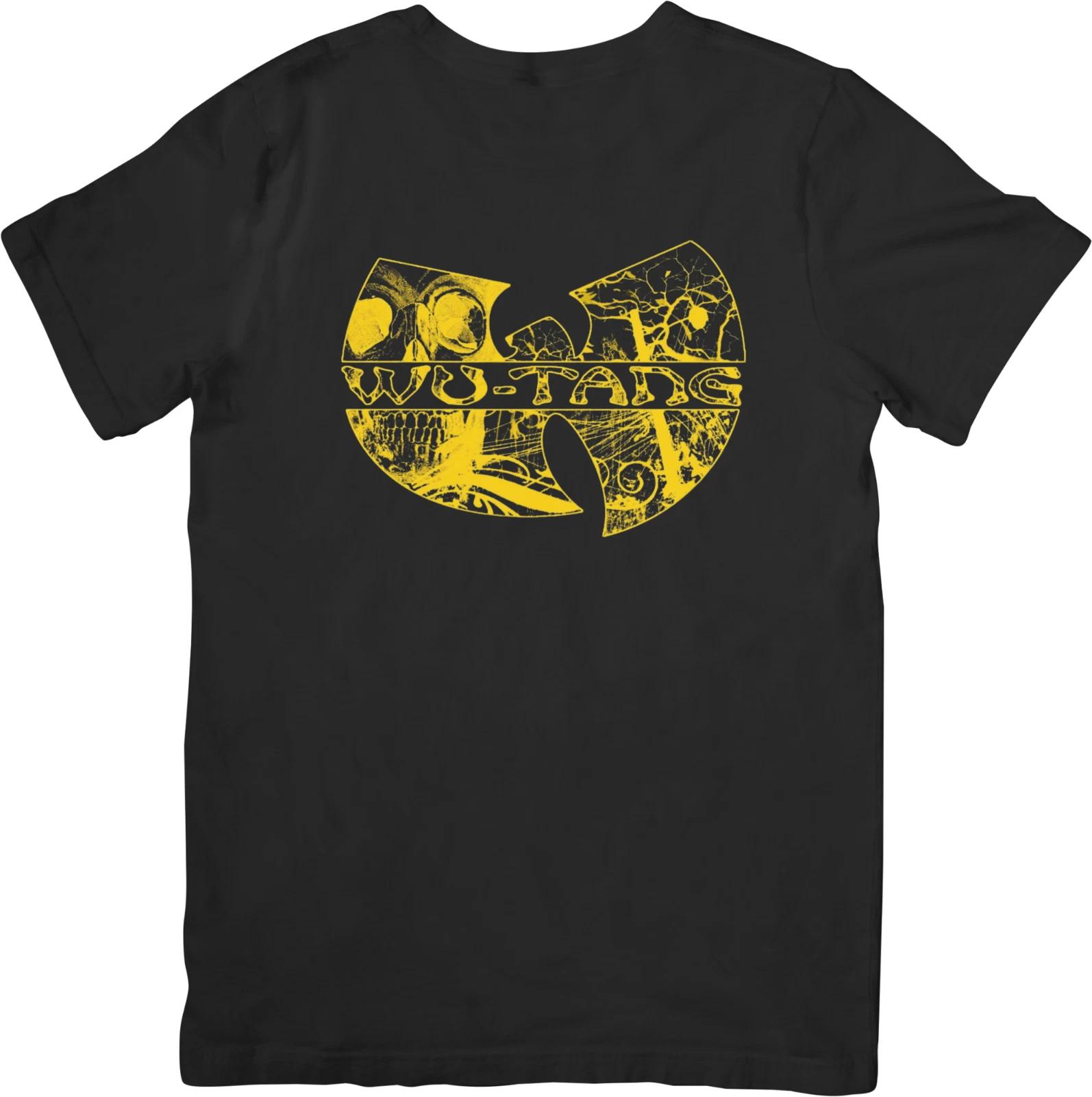 

WU-TAN CLAN Музыка Унисекс Посадка для мужчин и женщин Качественная хлопковая футболка Черная L