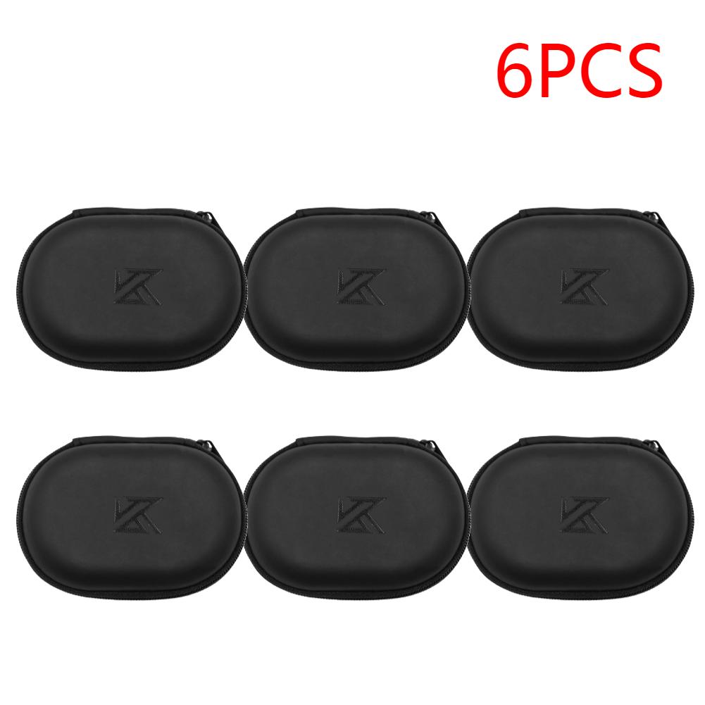 1-20 Stück KZ Kopfhörer Oval Aufbewahrungstasche Kabelgebundene Kopfhörer PU Reißverschluss Aufbewahrungsbox Tragbarer Haltebehälter für KZ BA10 AS10 ES4