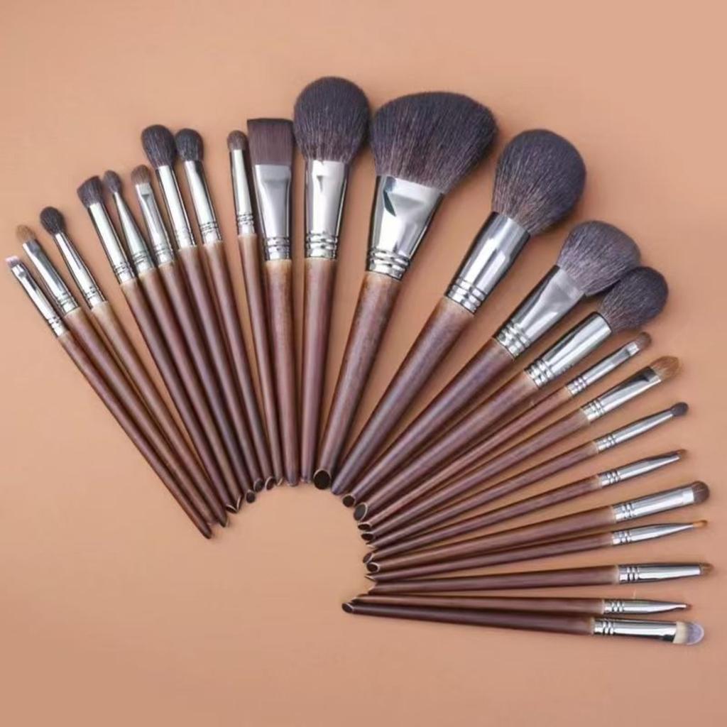 24Pcs Synthetic Animal Hair Makeup Brush Set, Cangzhou Professional Ultra Soft Makeup Brushes for Makeup Artists