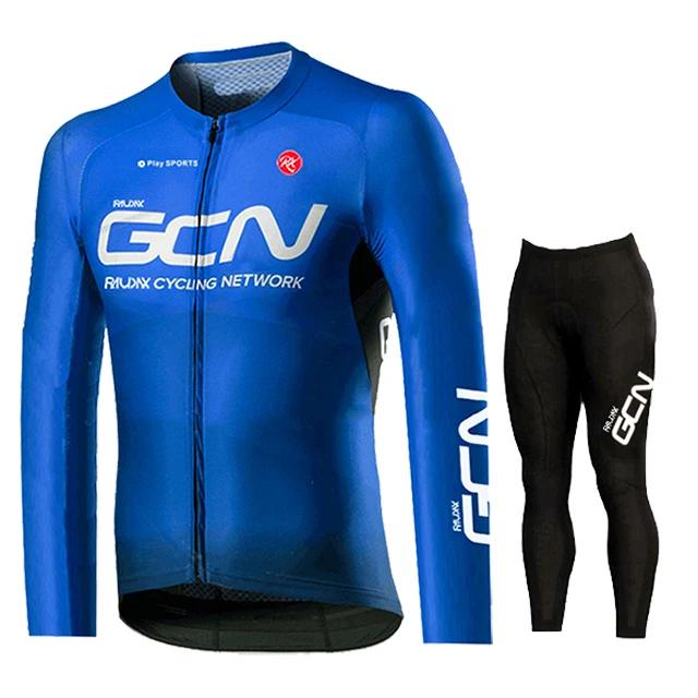 2026 Autumn Breathable Red Pro Cycling Jersey Set, Long Sleeve Cycling Clothing, MTB Maillot, Bicycle Sportswear, Road Bike Uniform, 2024