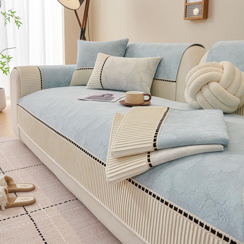 Sofa Cushion Four Seasons Universal Light Luxury Backrest Towel Modern Seat Cushion High-End  New Sofa Cover Cover Cloth Cushion