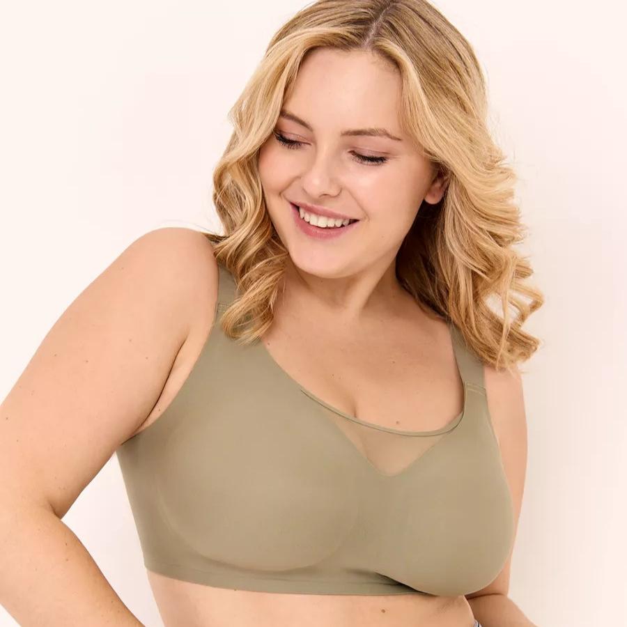 Seamless Large Breasts To Show Small Push-up Large Size Bra To Reduce The Side Breasts Without Steel Ring Jelly Glue Underwear