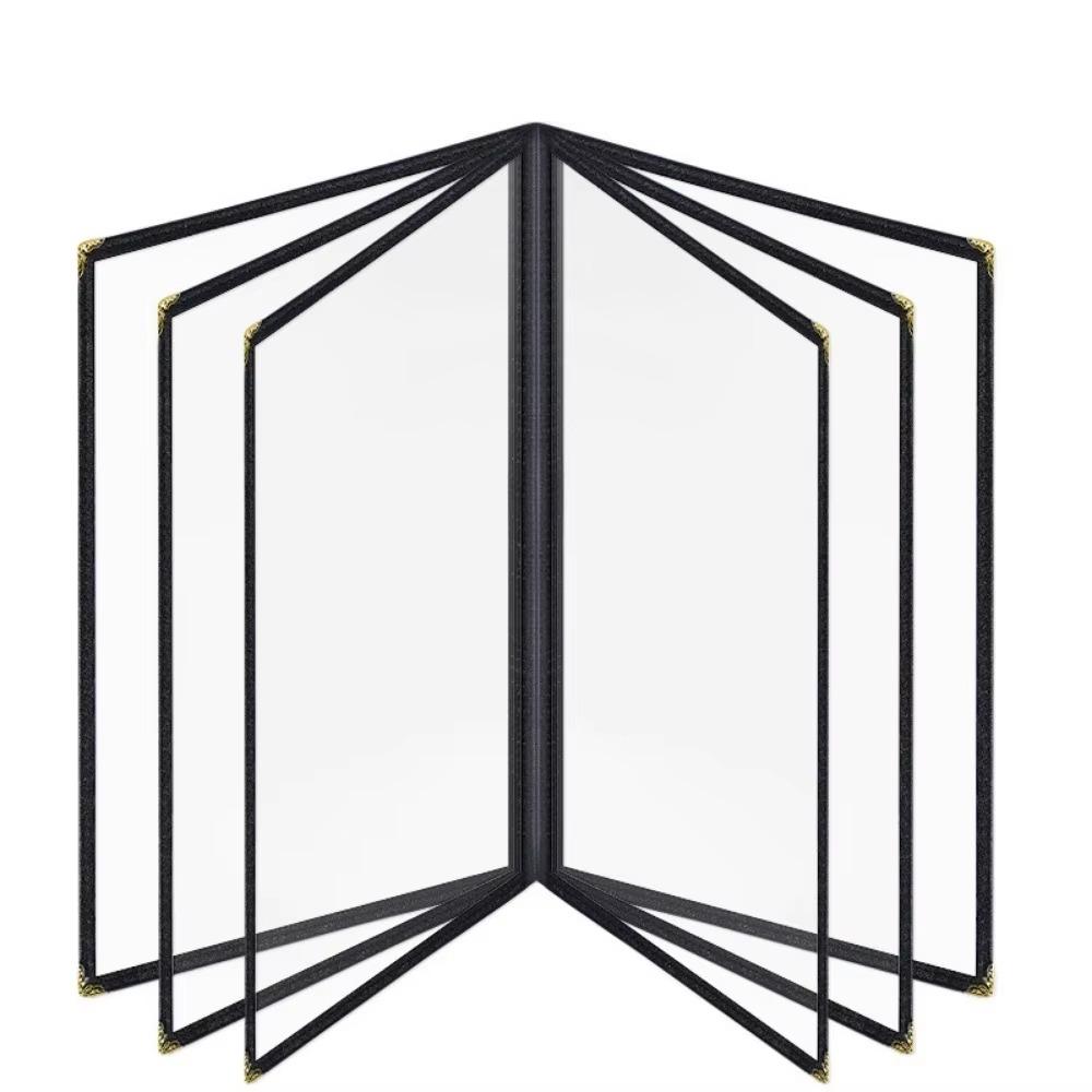 Transparent Menu Cover Foldable a4 Document Holder Waterproof Menu Paper Holder  DIY Menu Making