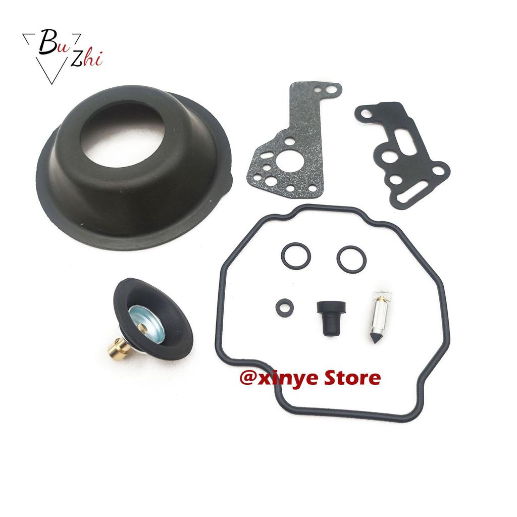 Carburetor Repair Kit Float Needle Gasket with Vacuum Diaphragm for Yamaha Virago XV400 XV535 Vmax1200 XV 400 535 Vmax 1200