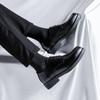 Wide Head Leather Shoes Men'S Business Dress Youth British Casual Men'S Work Suit Wedding Groom Shoes 85675-R