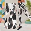 Women Plus Size Printed Two Piece Outfit Scoop Neck Sleeveless Tank Top And Fitted Pants