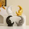 Resin Moon Statue Moon Goddess Sculptures Collectible Figurines Decorative Objects Table Ornament Office Home Decors