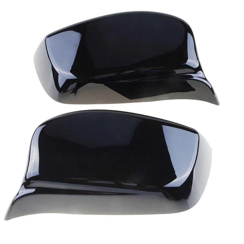 

For BMW 5 Series E60 2004-2007 Glossy Black Carbon Fiber Pattern Rearview Exterior Side Mirror Caps 51167078359 51167078360 чорний