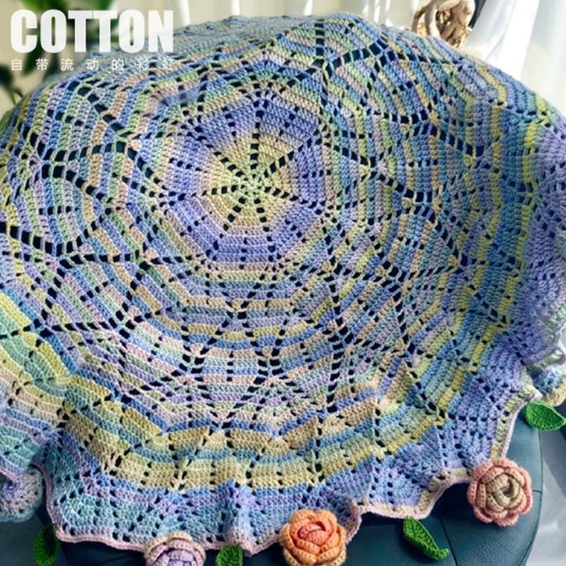 5Rolls Soft Dyed Acrylic Yarn 50grams Per Roll for Knitting Sweater Scarves Hat Blankets Baby Clothes Home Decoration