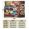 Warm Soft Blanket Camping Sing 2 Movie Characters Buster Ash Bedding Throws Flannel Bedspread For Couch Chair Sofa Bed Cover