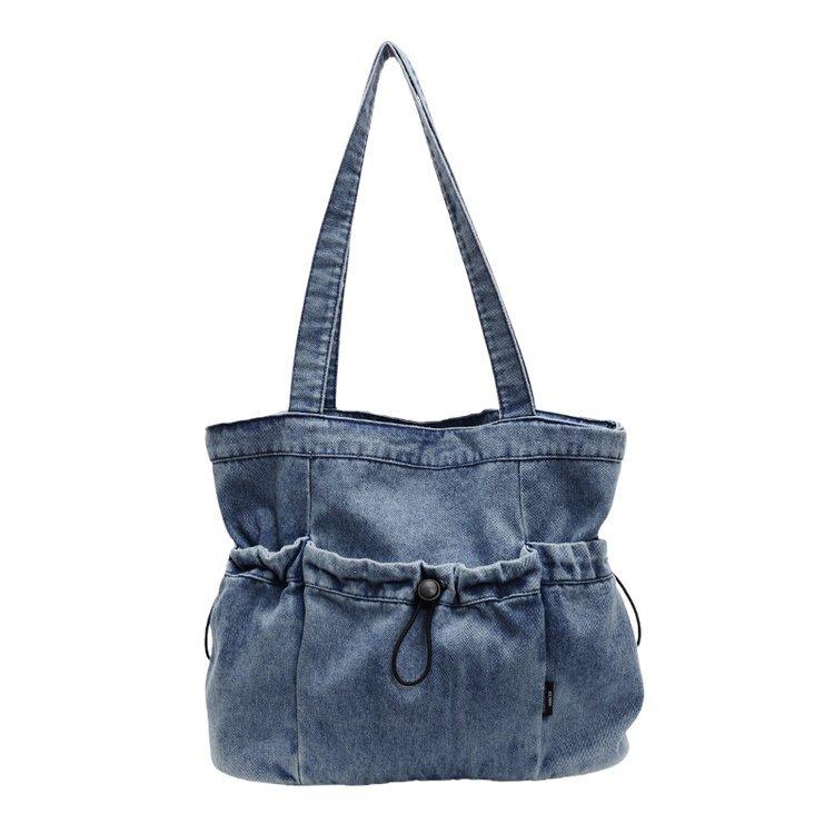 

Women Casual Satchel Bag Large Capacity Denim Vintage Messenger Bag Adjustable Strap Daily Totes Multifunction Shoulder Bags